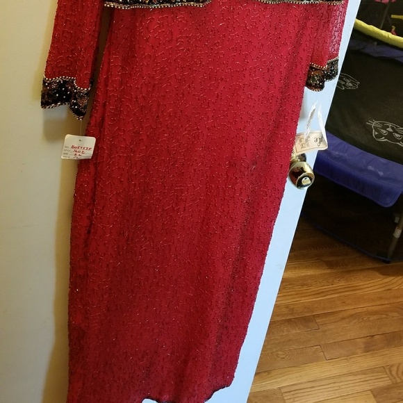 Red Sequin Dress - Picture 2 of 4